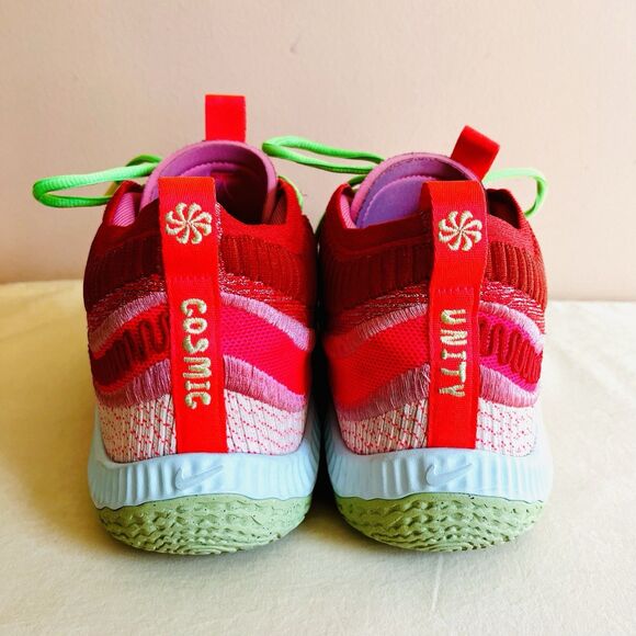 Size 10 - Nike A'ja Wilson x Cosmic Unity 3 Hot Punch, Hot Pink And Green - Picture 5 of 12